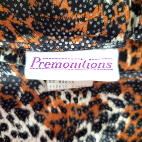 🦜🦜3/$25. Premonitions Short Sleeve Blouse Size 12 - Picture 6 of 7